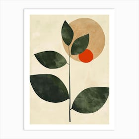 Sun And The Leaf Art Print