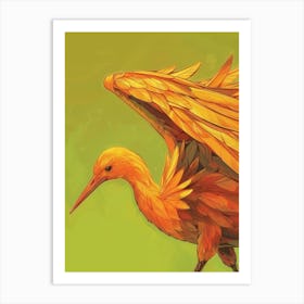 Flaming Bird Art Print