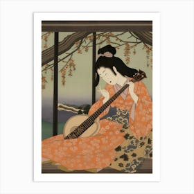 Ukiyo Beauty Japanese Style 1 Art Print