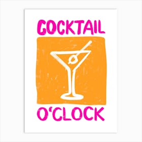 Cocktail O'clock Art Print