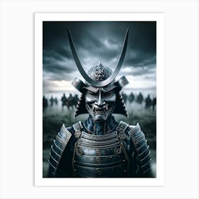 Silver Samurai Art Print