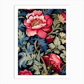 Floral Wallpaper 132 Art Print