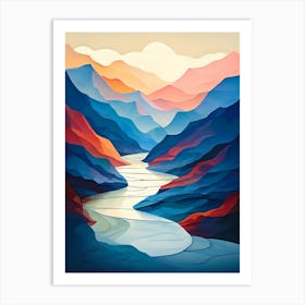 Abstract Landscape Painting 27 Art Print