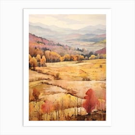 Autumn National Park Painting Pyrenees National Park 2 Art Print