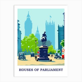 London, Houses Of Parliament Art Print