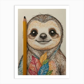 Sloth 14 Art Print