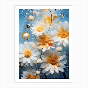 Flowers In Water 3 Art Print