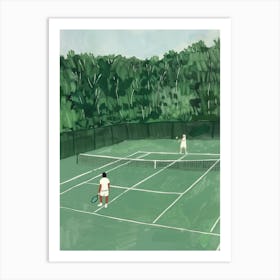 Betty 27076 Maud Lewis Illustration Portrayal Of A Tennis Court 2cac769f 4e51 45c4 9ad5 85c26e826cbf Art Print