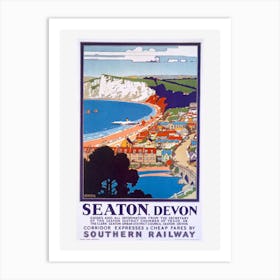 Seaton Devon Southern Railway Art Print