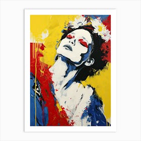 Woman With Red Hair, Pop Art Art Print