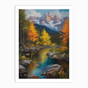 Autumn River Art Print