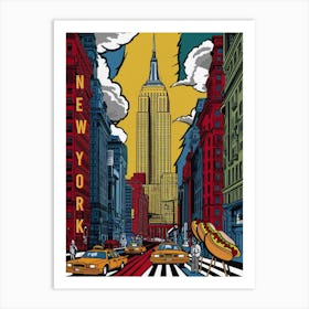 New York City Pop Art Art Print