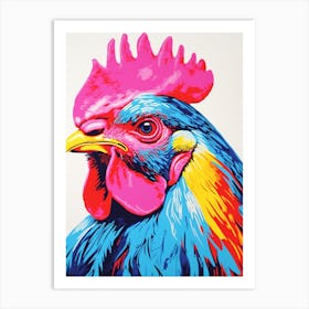 Andy Warhol Style Bird Chicken 1 Art Print