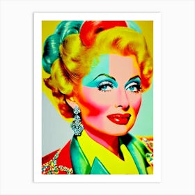 Lucille Ball Colourful Pop Movies Art Movies Art Print