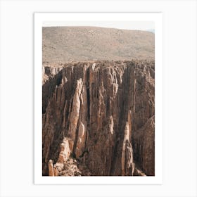 Craggy Canyon Walls Art Print