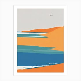 Collaroy Beach Australia Midcentury Art Print