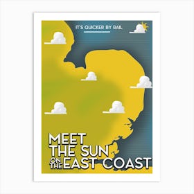 Meet The Sun On The East Coast 1 Art Print