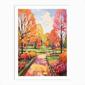 Autumn Gardens Painting Longwood Gardens Usa 2 Art Print