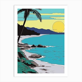 Minimal Design Style Of Seychelles 2 Art Print