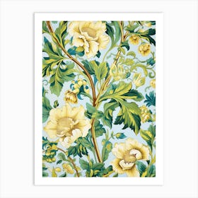 Floral Wallpaper 244 Art Print