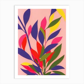 Beauty Bush Colourful Illustration Art Print