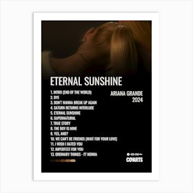 Eternal Sunshine Ariana Grande - Album Poster Art Print