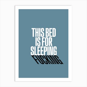 Sleeping Fucking Art Print