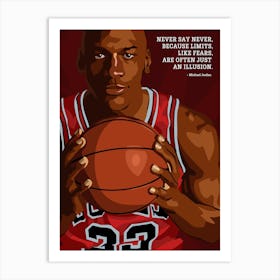 Michael Jordan Quote Art Print
