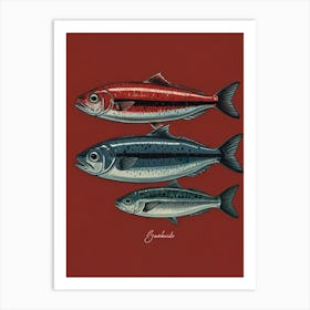 Three Fish Art Print