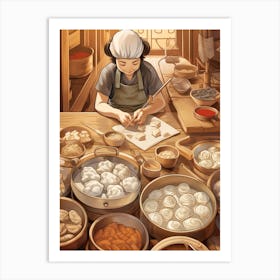 Dumpling Making Chinese New Year 13 Art Print