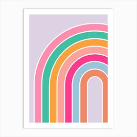 Rainbow Pastel Purple Art Print