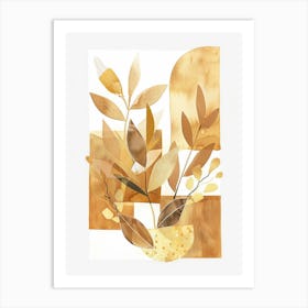 Golden Leaves 23 Art Print