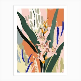 Colourful Flower Illustration Hyacinth 3 Art Print