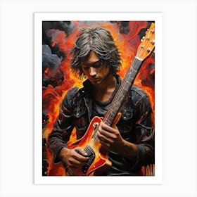 Flames Of Fire 2 Art Print