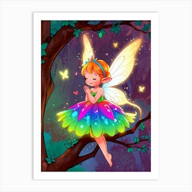 Fairy In The Forest 5 Art Print