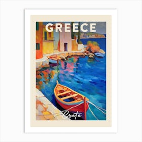 Crete Greece 2 Fauvist Painting  Travel Poster Art Print