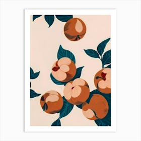 Half Eaten Peaches Art Print