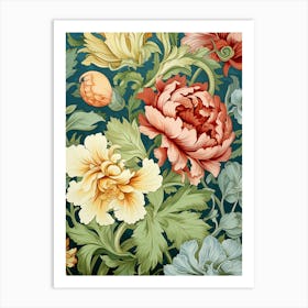 Floral Wallpaper 81 Art Print