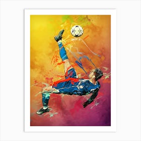 Cristiano Ronaldo Bicycle Kick Volley Art Print