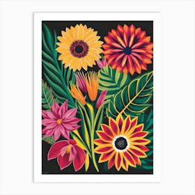 Tropical Flowers 9 Art Print