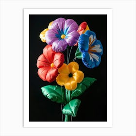 Bright Inflatable Flowers Wild Pansy 2 Art Print