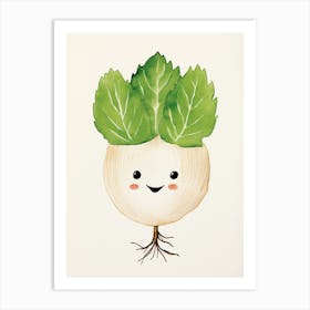 Friendly Kids Turnip 1 Art Print