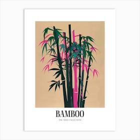 Bamboo Tree Colourful Illustration 2 Poster Art Print