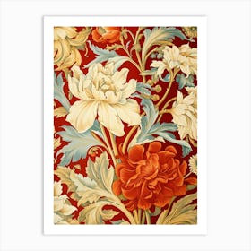 Floral Wallpaper 187 Art Print