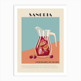 Ndh Sangria Cocktail 18x24 Art Print