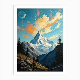 Mountain In The Sky 1 Art Print