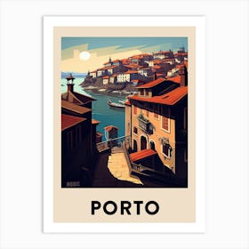 Porto 3 Vintage Travel Poster Art Print