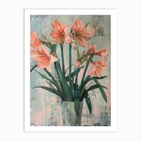 A World Of Flowers Amaryllis 1 Painting Art Print