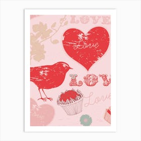 Valentine'S Day Love muffin Art Print