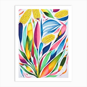 Corn Marker vegetable Art Print